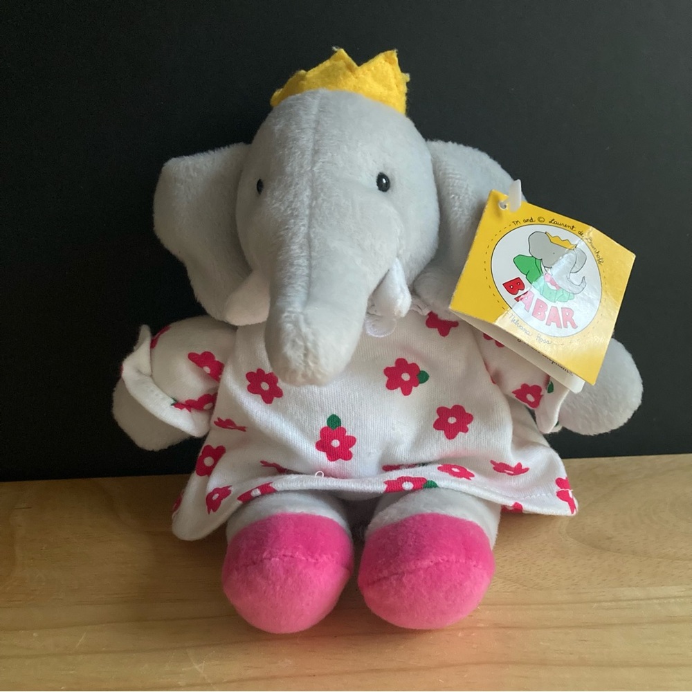 GUND Vintage BABAR Celeste #7738 Kid’s Plush Stuffed Animal Toy 8"